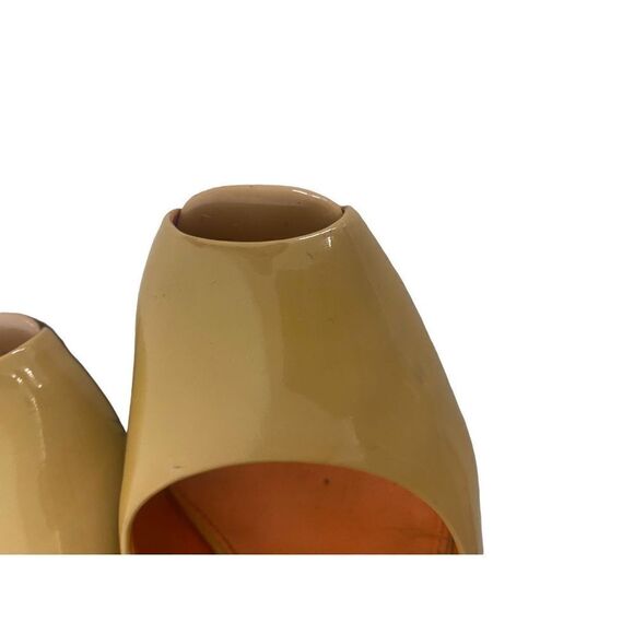 Via Spiga Patent Leather Pumps with Peep Toe - Picture 13 of 15